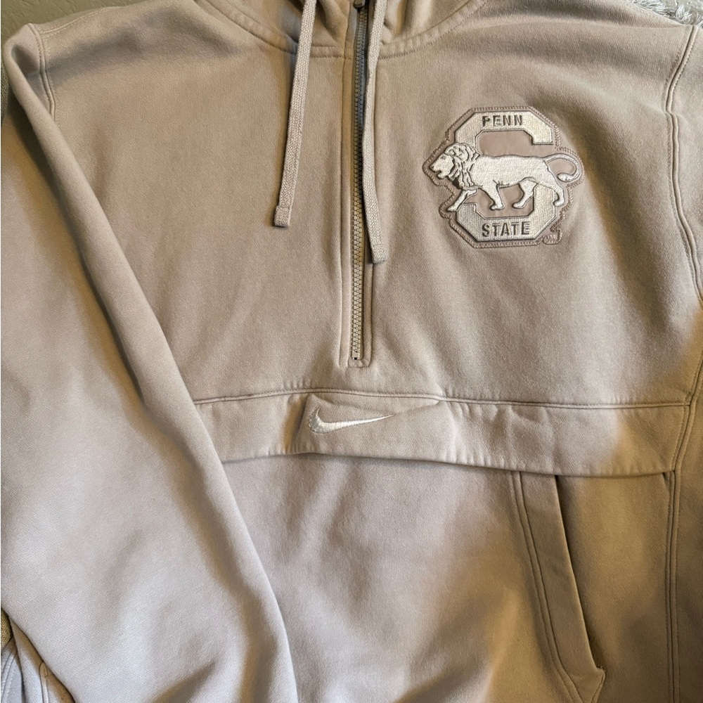 Nike Light Gray Zip-Up Hoodie